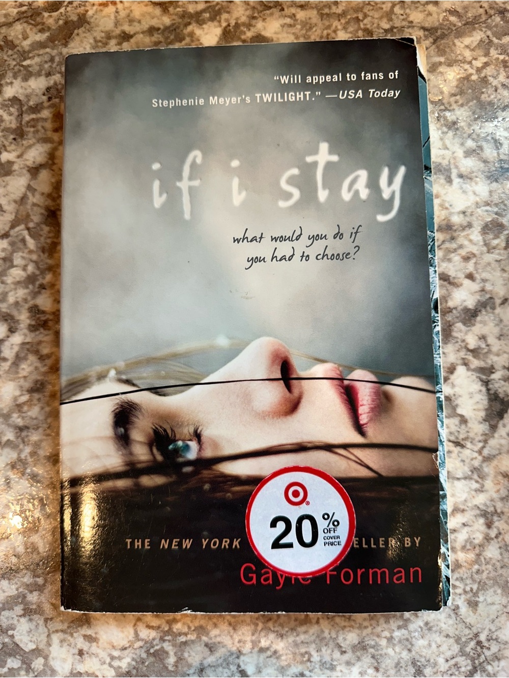 If I Stay by Gayle Forman — Softcover with Moody Blue Cover